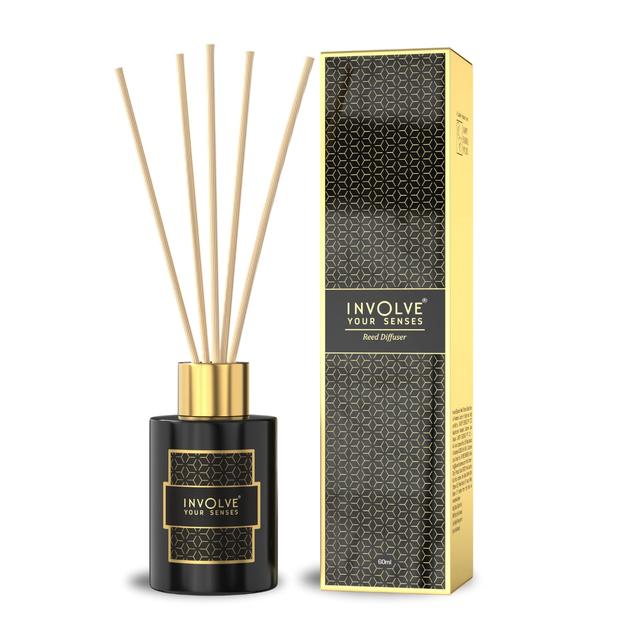 Involve Elegance Golden Glory Reed Diffuser Set