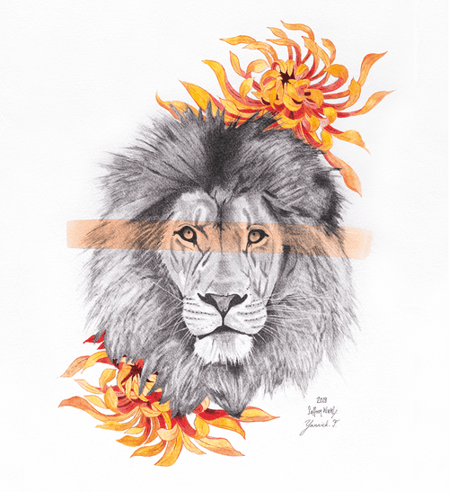 Lion (Size: A3)