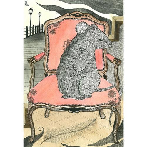 Mouse On Chair (Size: A4)