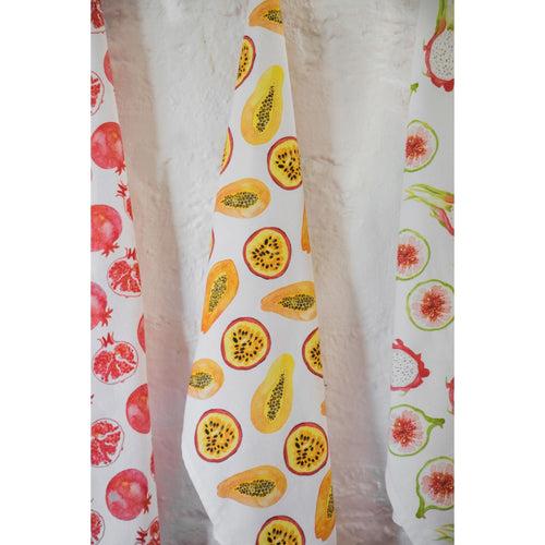 Tropical Fruit Tea Towel Set of 3