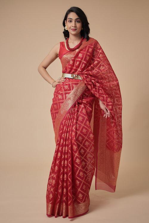 Handloom Kota Doria Saree