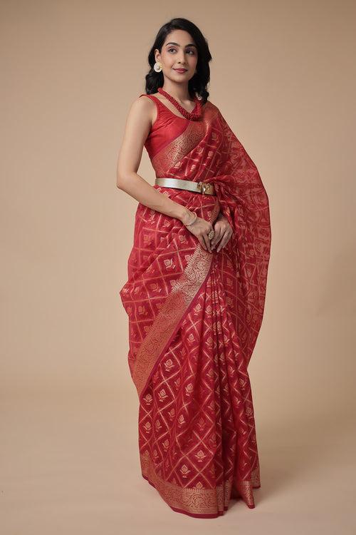 Handloom Kota Doria Saree