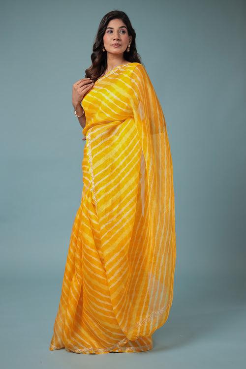 Leheriya Kota Doria Saree