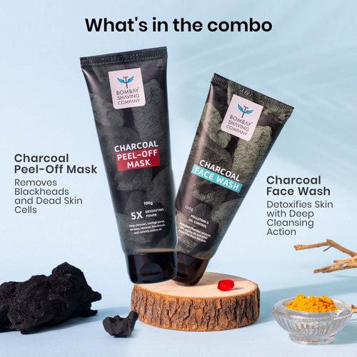 Charcoal Face Wash & Peel Off Combo