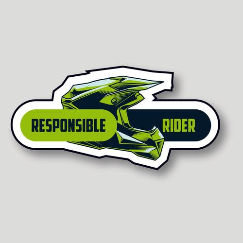 Responsible Rider Sticker