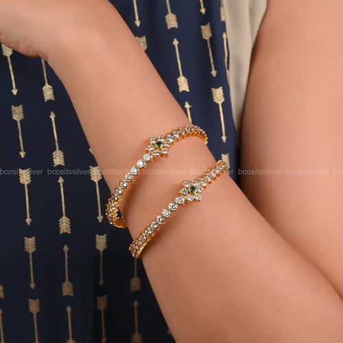 Gold Plated Bangle - 5883 - Size 2.4