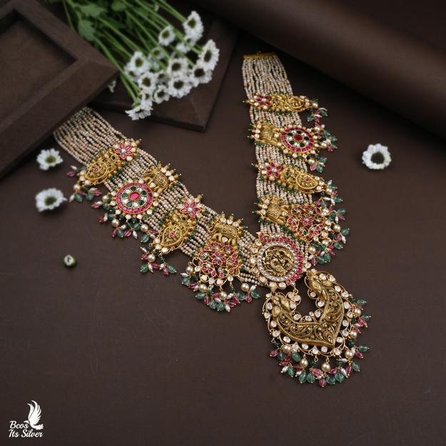 Gold Plated Beads Necklace - 4564