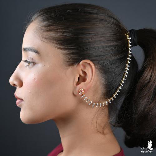 Gold Plated Ear Chain - 3055