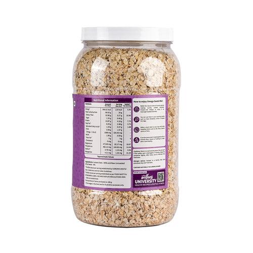 Omega Instant Oats With Chia Seeds for Weight Loss Ready to Eat Cereal, Whole Grain, Breakfast Cereal & Gluten Free