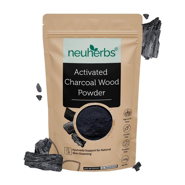 100% Pure Activated Charcoal Wood Powder 100g for Skin Cleansing