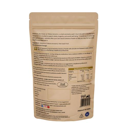 Pure Gokshura Powder (100gm) to Boost Strength & Energy