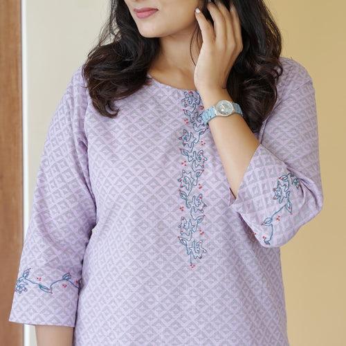 Pure Cotton Printed Kurti-4502