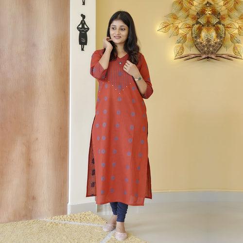 Pure Cotton Kurti-4245