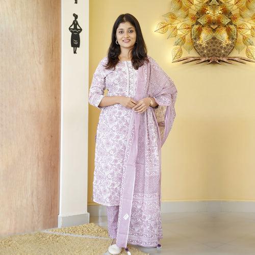 Pure Cotton Kurti Set-4320