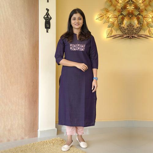 RAW COTTON KURTI-3739