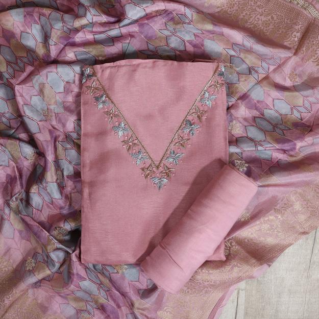 Dola Silk Unstitched Suit 4363