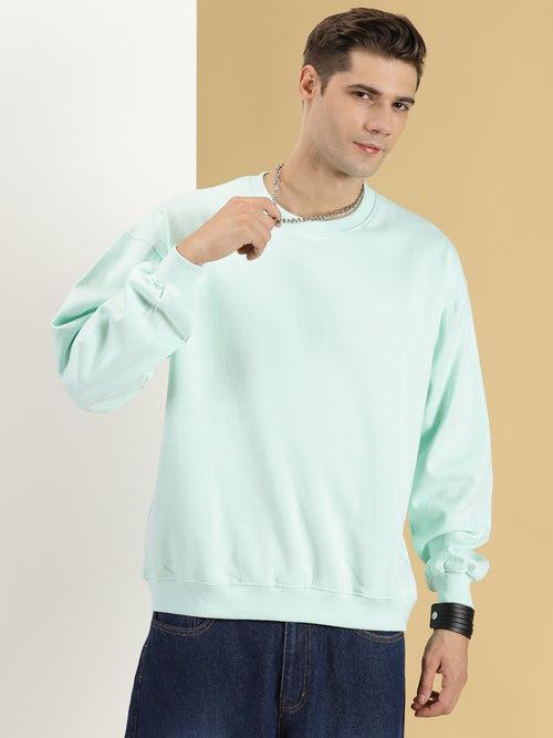 Sea Green Oversized Sweatshirt