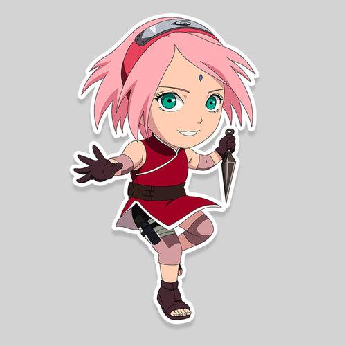 Sakura Chibi Anime Sticker