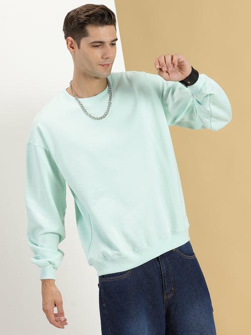 Sea Green Oversized Sweatshirt