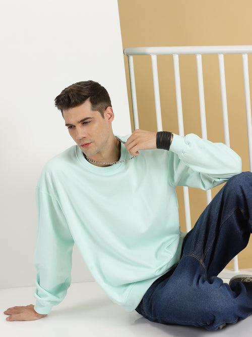 Sea Green Oversized Sweatshirt