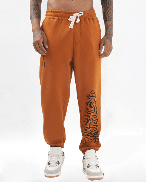 Premium Printed Heavy Gauge Jogger (Rust)