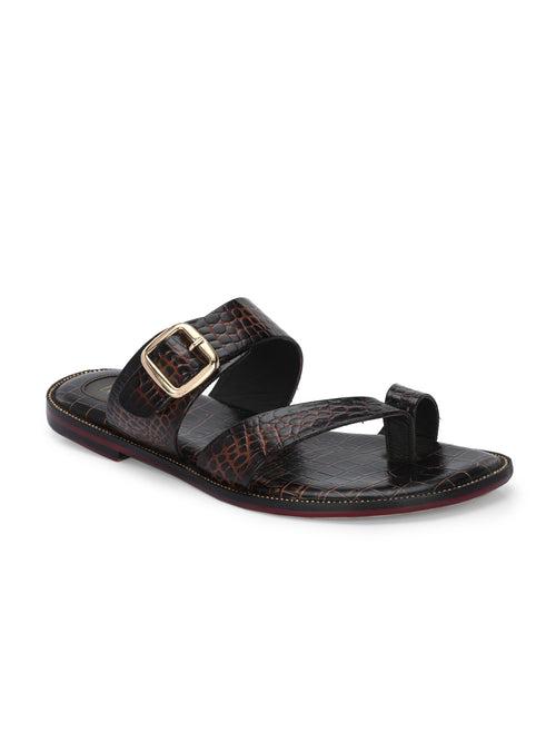 Egoss Ethnic Slippers For Men