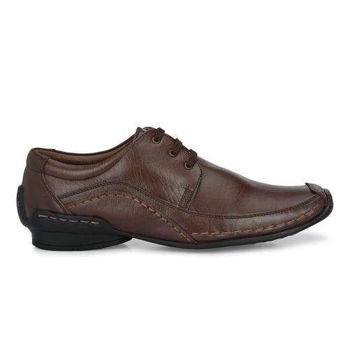 Egoss Casual Derby Lace Up Leather Shoes For Men