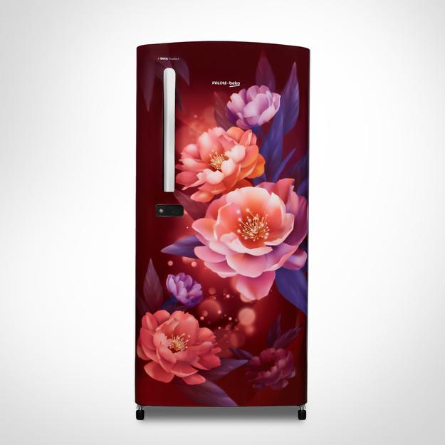 Voltas Beko 175 L 1 Star Single Door Direct Cool Refrigerator (RDC208E / S0PWE0M0000GD, Peony Wine)