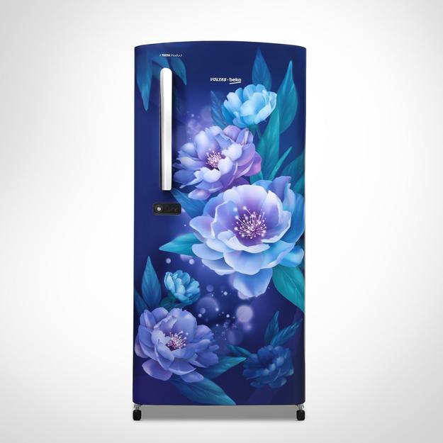 Voltas Beko 175 L 1 Star Single Door Direct Cool Refrigerator (RDC208E / S0PBE0M0000GD, Peony Blue)