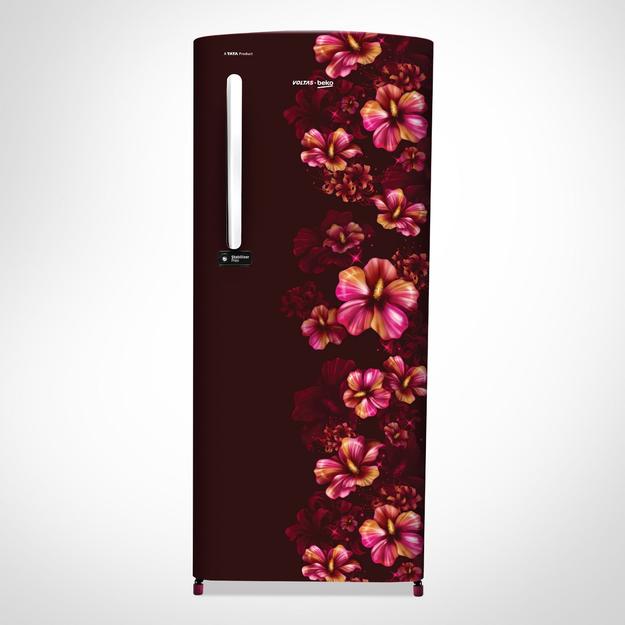 Voltas Beko 185 L 1 Star Single Door Direct Cool Refrigerator (RDC220E / S0GWE0M0000GD, Gardenia Wine)