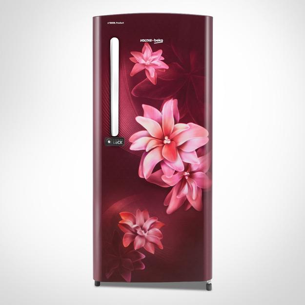 Voltas Beko 185 L 3 Star Single Door Direct Cool Refrigerator (RDC220C / S0WSE0M0000GD, Stella Wine)