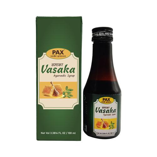 Paxvedic Vasaka -100 ml syrup with Tulsi, Bhranga, Bansa, kantkari & Somlata