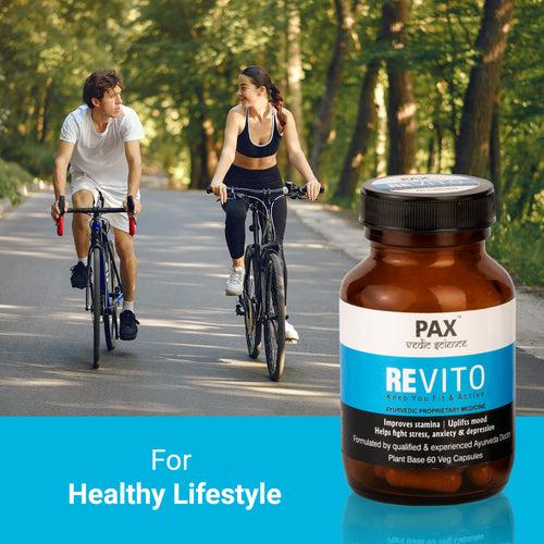 Pax Vedic Science Revito Capsule 60 veg capsules -BUY  1 GET 1 FREE (120 Capsules )