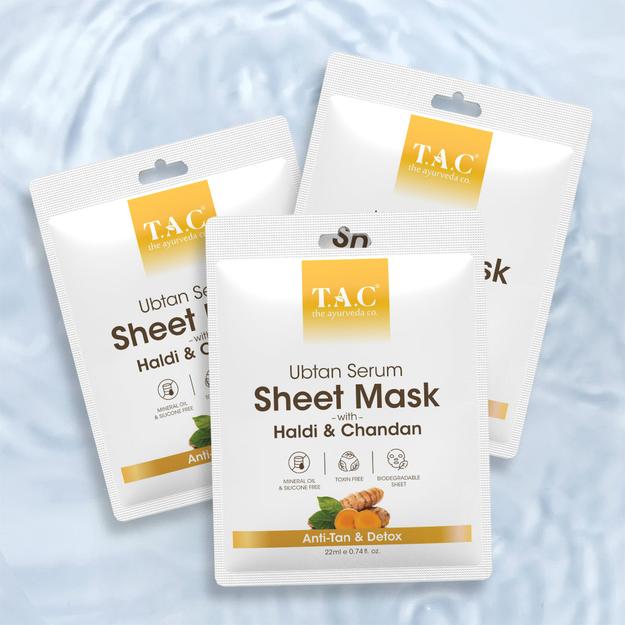 Ubtan Serum Sheet Mask (Pack of 3)