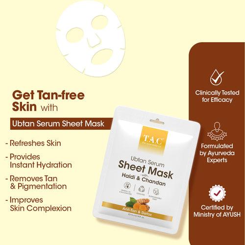 Ubtan Serum Sheet Mask (Pack of 3)