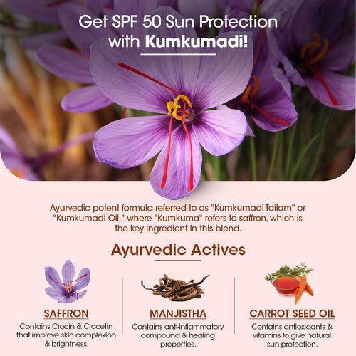 Kumkumadi Sunscreen SPF 40 - 50ml (Pack of 2)