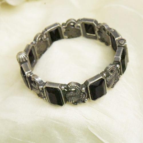 Black Stone Handmade Kada Bracelet