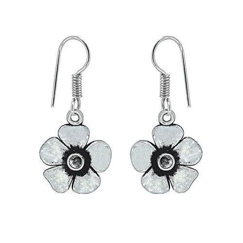 Classic Flower shaped metal danglers