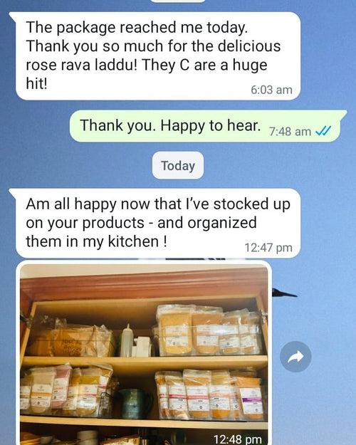 Rose Rava Laddu - 200 gms - fragile