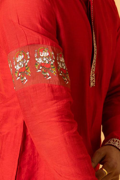 NATYA GANAPATI SET OF 3 ( kurta + churidar + jacket )