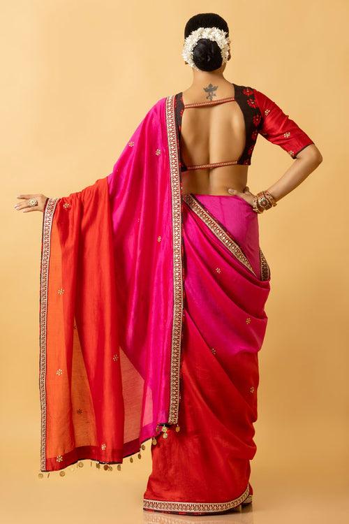 GULAL SHADED SAREE