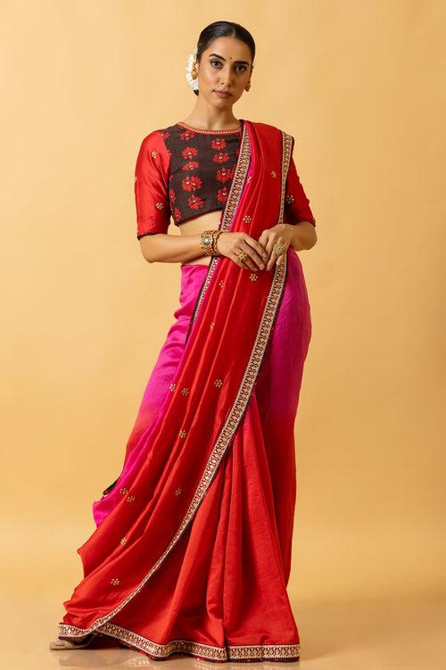 GULAL SHADED SAREE