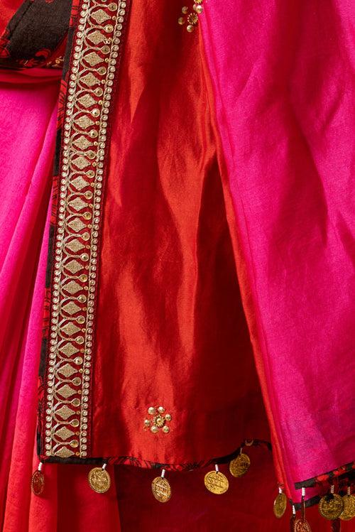 GULAL SHADED SAREE