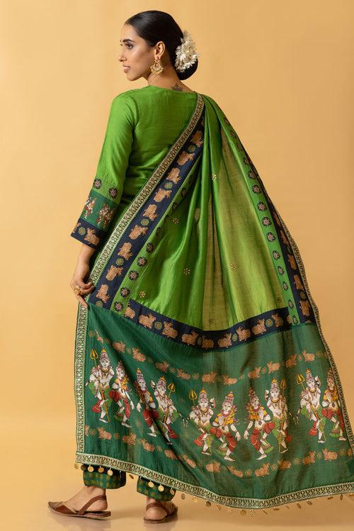 LASYA SHIV-PARVATI EMBROIDERED DUPATTA