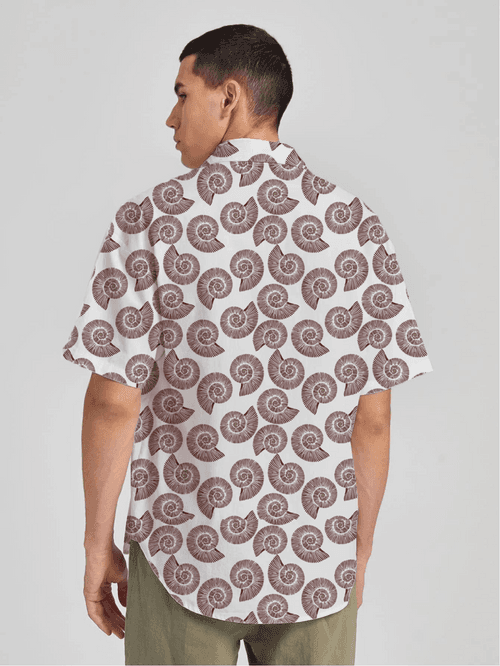 Sailing Snail Art Short Sleeve Shirt