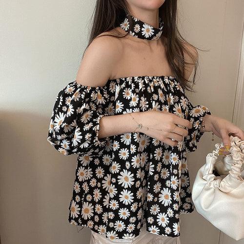 Daisy Off Shoulder Top with choker