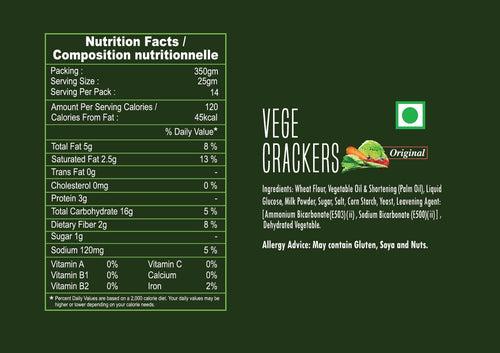 Vege Crackers 350 gms