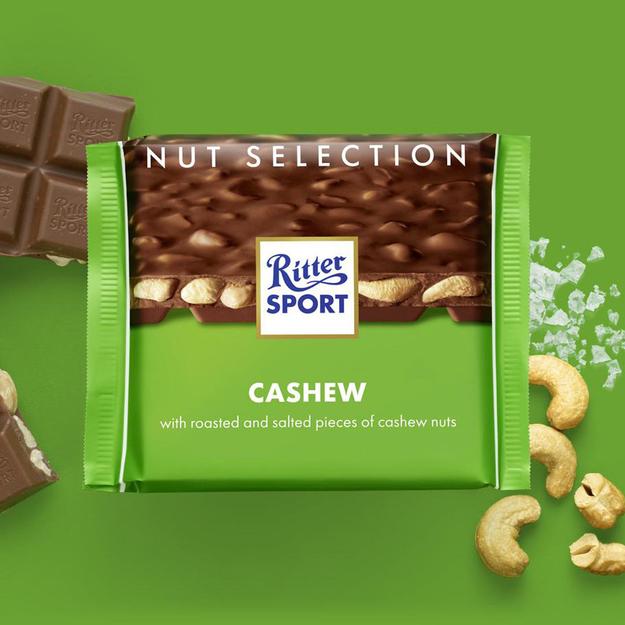 Ritter Sport Milk Chocolate Cashew 100g