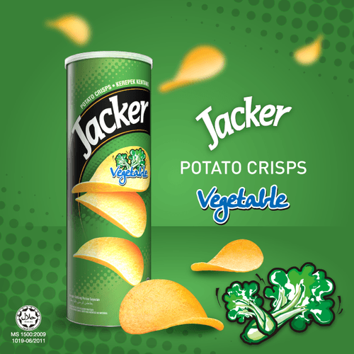 Jacker Potato Crisp Vegetable 160g