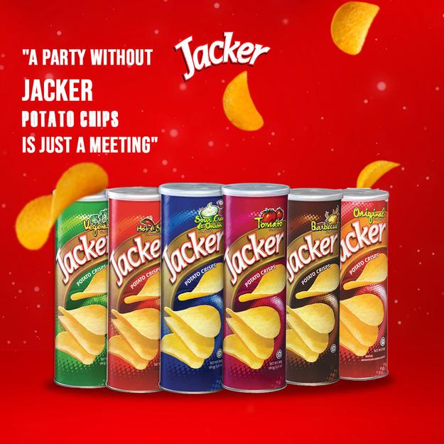 Jacker Potato Crisp Assorted Pack of 6